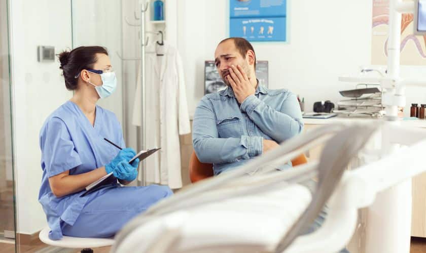 Patient visits at Blackwell Dentistry, OK for Emergency Dental Care Treatment.